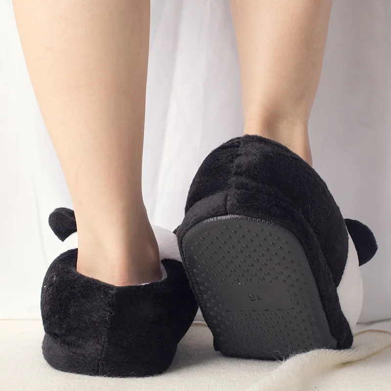 Тапочки детские домашние с мягкой подошвой плюшевые шлепанцы пандой