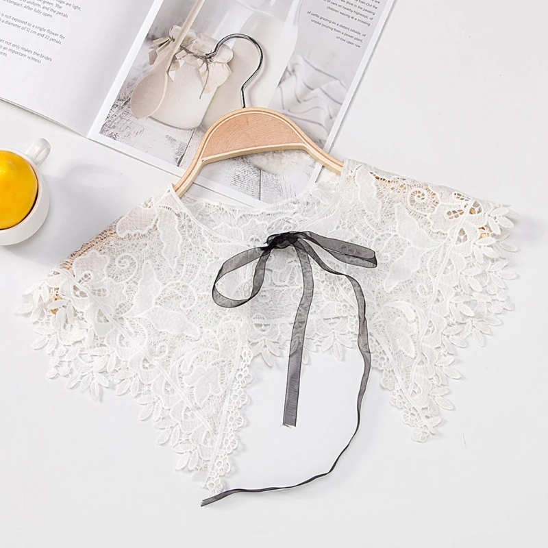 

Fashion Lace Fake False Collar Detachable Collars Shirt Apparel Accessories F42F
