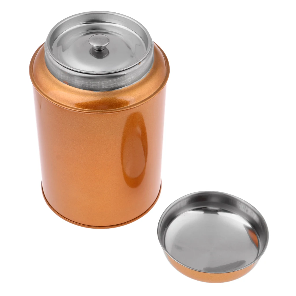 

Tea Storage Canister Coffee Sugar Stainless Steel Tin Jar Holder Container
