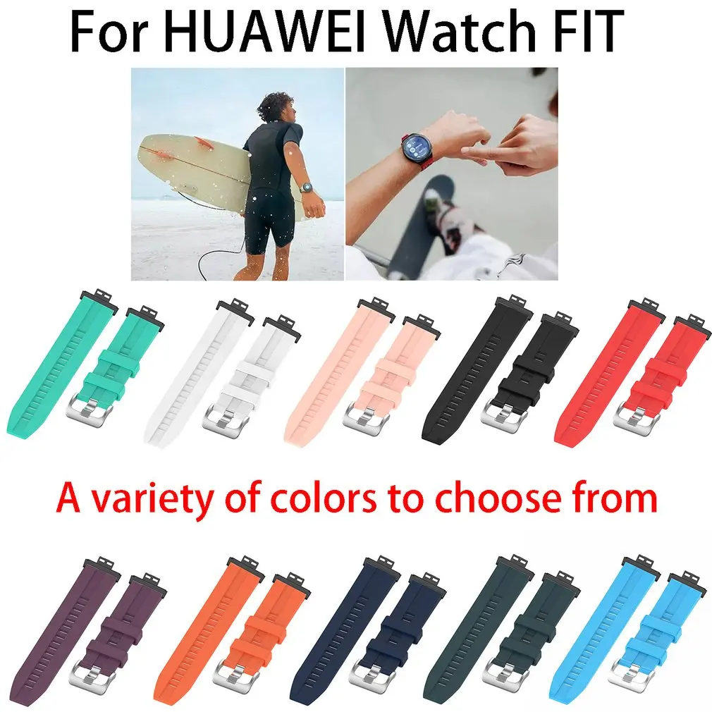 

Elegant Plaid Silicone Strap Fashion Watch Wristband Safe Soft Non-slip Watchband Diversified Colors Perfect Match