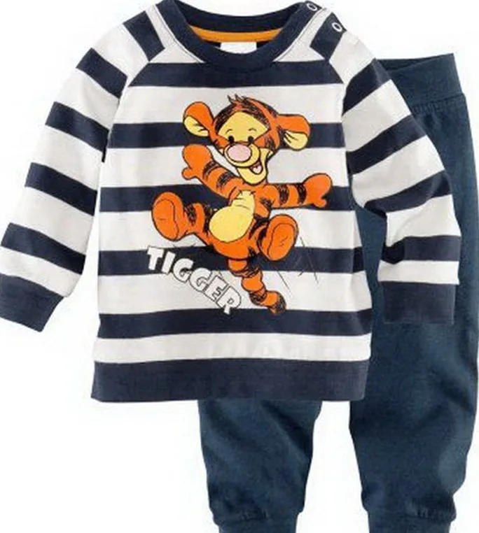 Весенние детские пижамы Топы костюм одежда детская для мальчиков и девочек