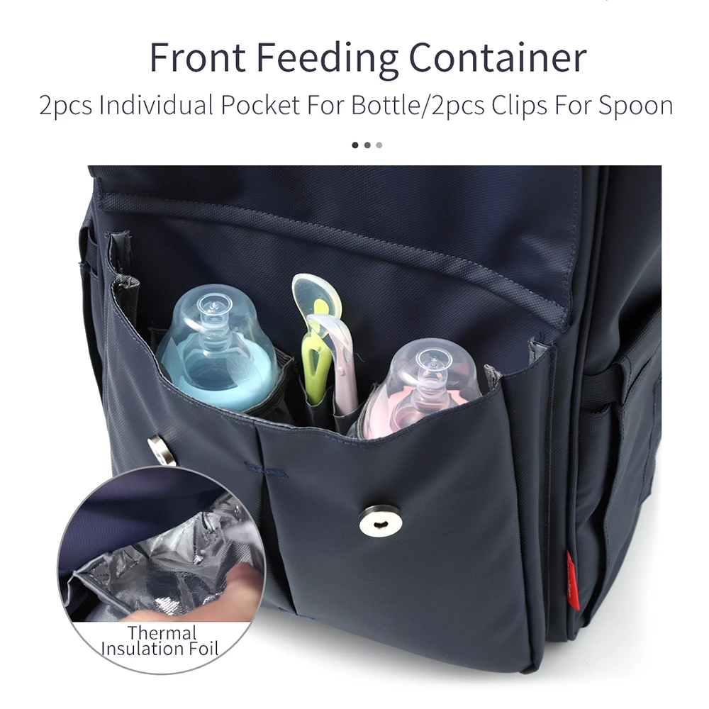 Insular Mommy Bag Backpack Large Capacity Waterproof Baby Bags Diaper with Changing Pad Stroller Hanging Strap Storage | Мать и ребенок