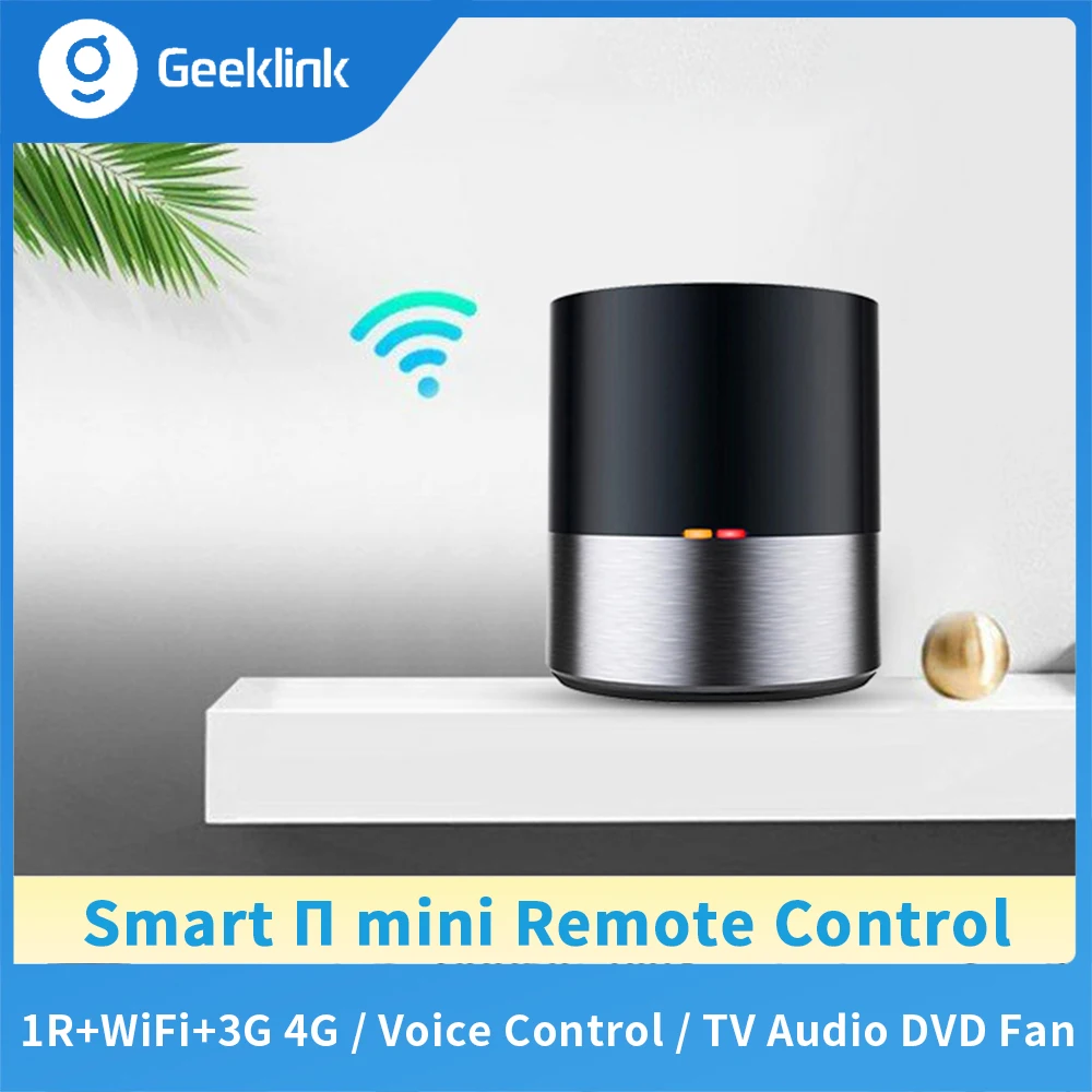 

Geeklink Smart Home WIFI+IR App Siri Voice Controller AC TV Fans Remote Control UK US EU Adapter for USA Alexa USA Google Home