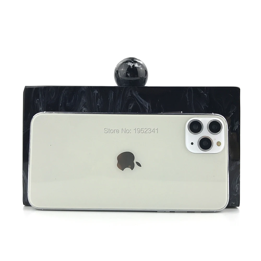 OC4122 Wholesale New Products 2020 Clutch Bag Black Marble Women Acrylic Bags | Багаж и сумки