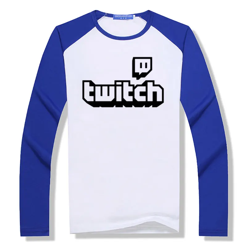 Twitch ТВ футболка игровой Топ Мужская геймер день отцов веер подарки Прайд длинный