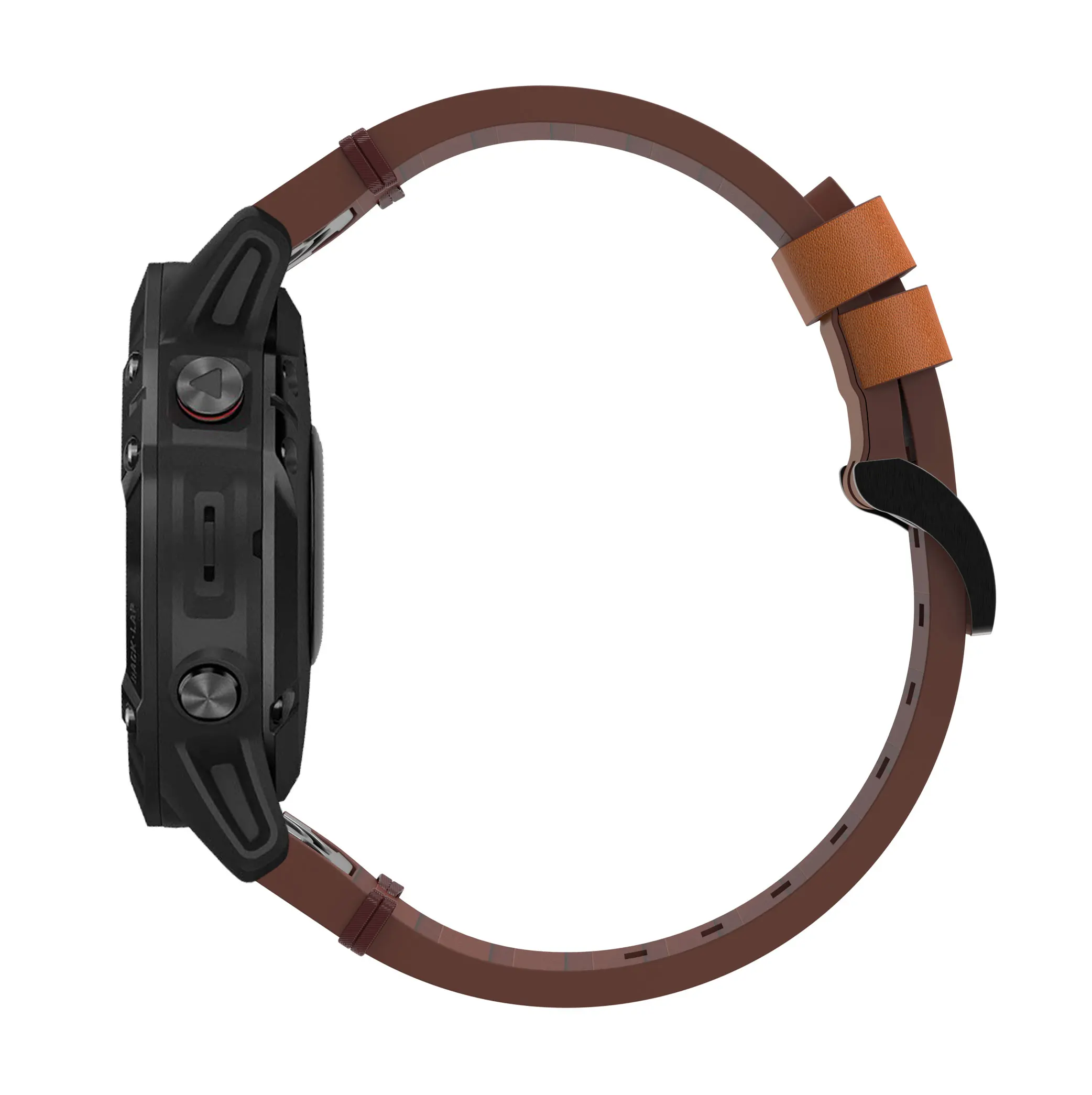 Ремешок кожаный для наручных часов 22 мм Garmin Fenix6/ 5/5Plus/ Forerunner 935 945 | Электроника