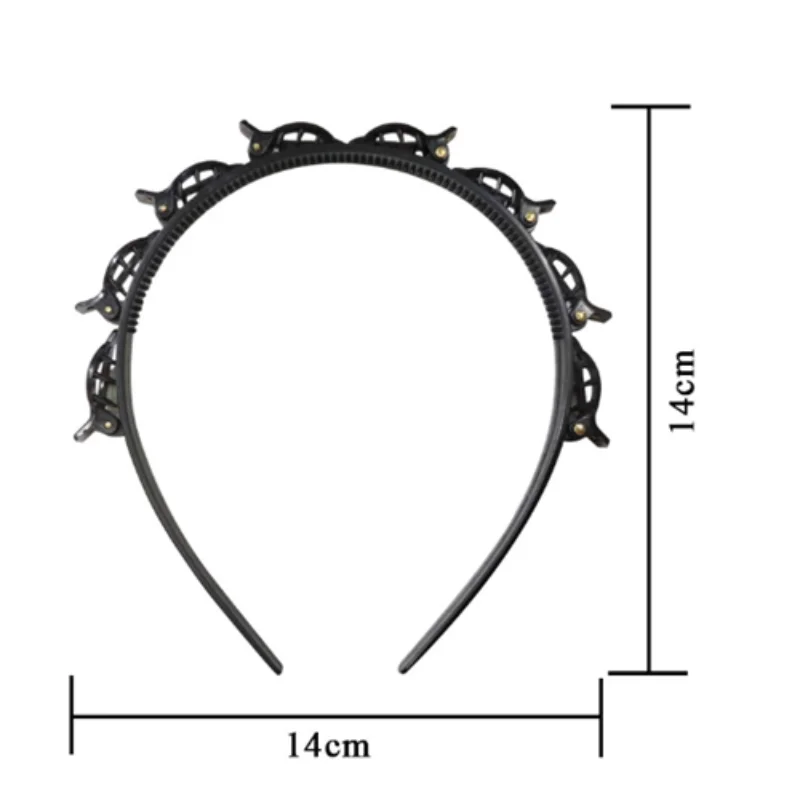 

IFMIA Unisex Hairband Headband Men Women Fashion Headwear Sports Hair Band Hoop Metal Hoop Double Hair Hairpin Hair Accessories