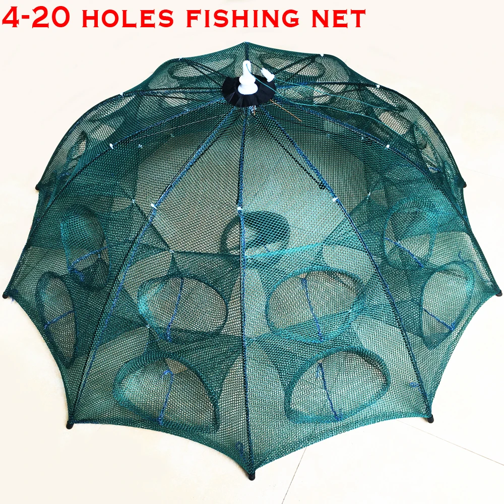 Автоматическая рыболовная сетка креветка клетка нейлон складной Краб рыба