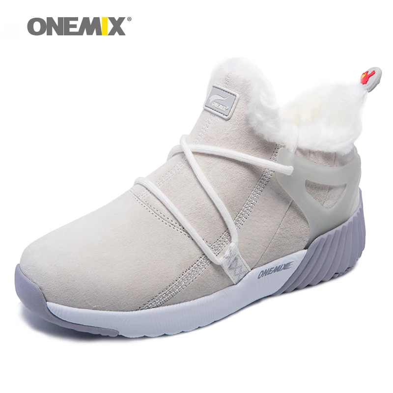 

ONEMIX New Women Winter Snow Boots Keep Warm Sneakers Comfortable Running Shoes Walking Outdoor warm Waterproof Sport Trainers