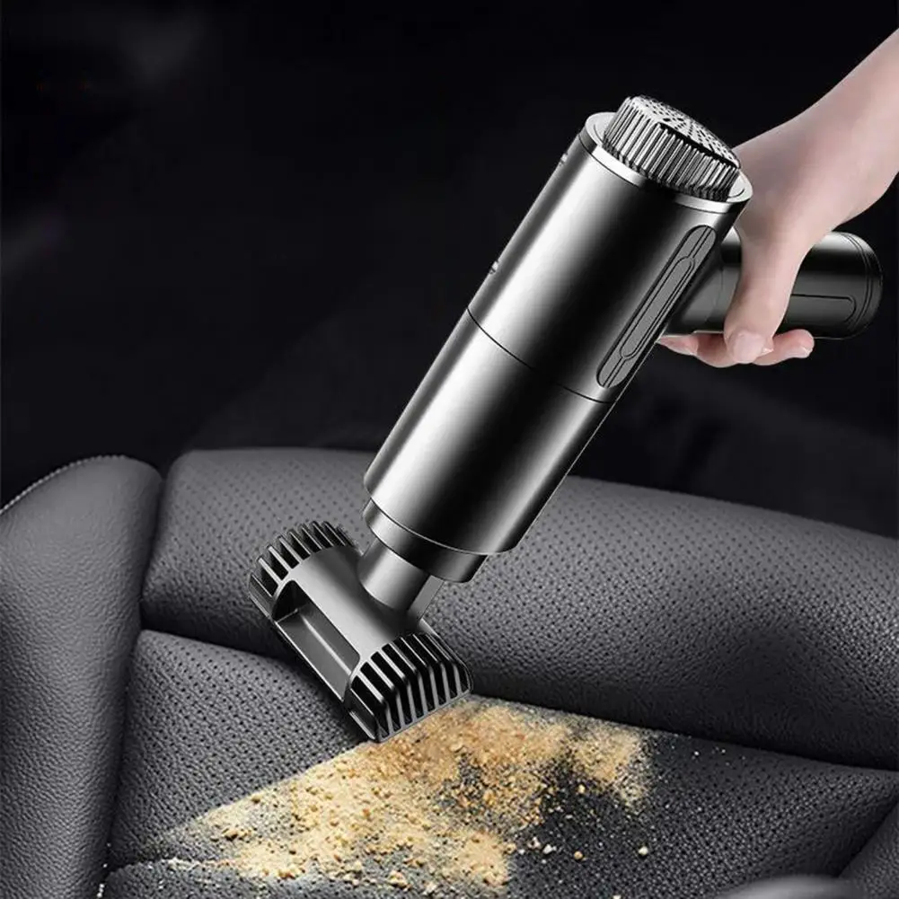 

Car Vacuum Cleaner Handheld Cleaning Versatile 120W Rechargeable Vacuum Cleaner with LED Light for Pet Hair Dust Liquid