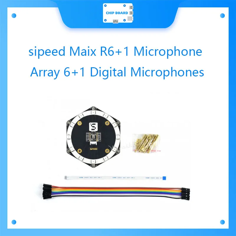 Микрофон sipeed Maix R6 + 1 6 цифровые микрофоны и 12 светодиодов RGB совместимый с серией