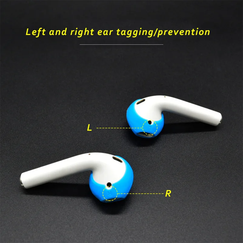 Универсальный чехол для наушников Airpods 1 пара силиконовые противоскользящие