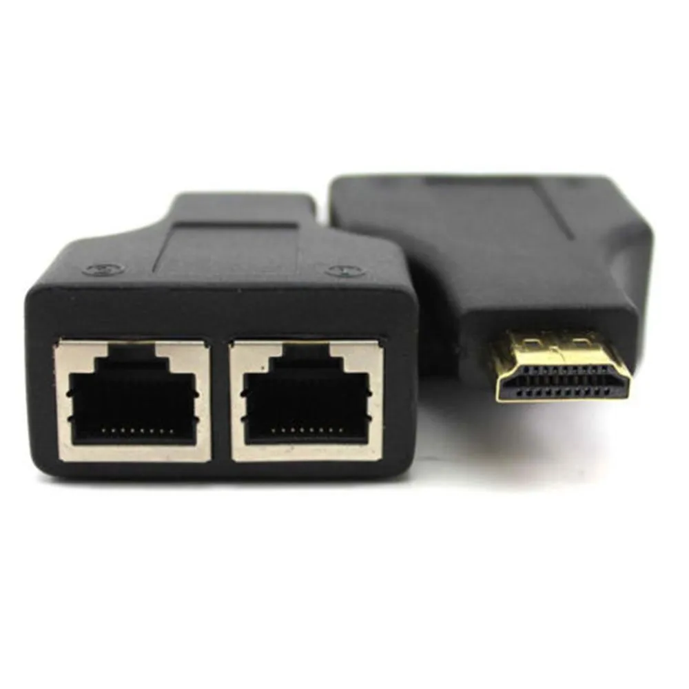 2 пары HDMI двойной RJ45 CAT5E CAT6 UTP LAN Ethernet удлинитель Ретранслятор адаптер 1080P для HDTV HDPC