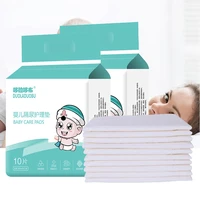 10pcsset soft and comfort white disposable non woven baby waterproof mattress with diaper pad care pad baby care