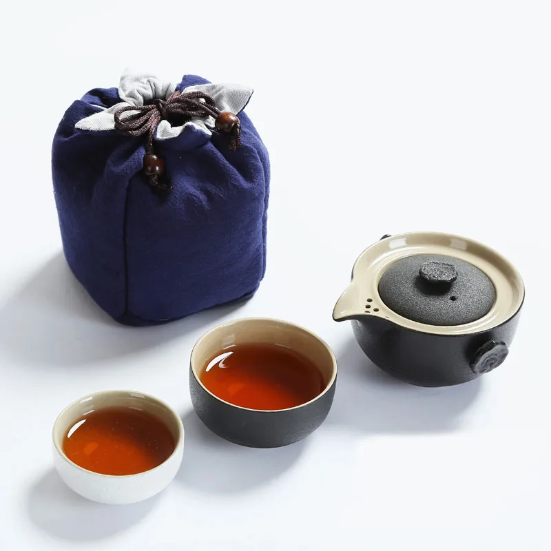 Женский чайный сервиз Набор тканевых чайных кружек портативный дорожный из