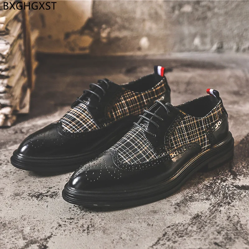 

Oxford Elegant Shoes for Men 2023 Designer Dress Shoes Mens Fashion Brogue Man Shoes High Quality Zapatos De Hombre Chaussure