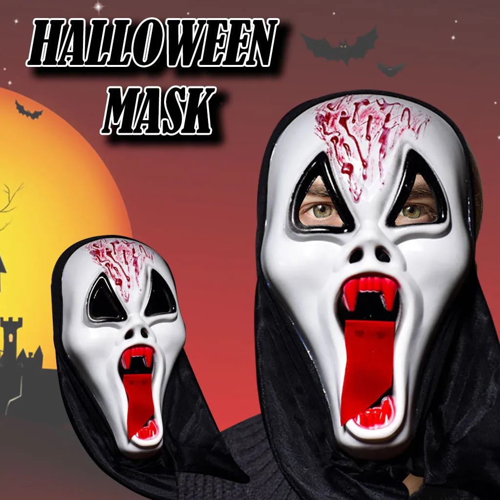 Halloween Mask Adult Children Masquerade Props Horror Full Face Costumes Cosplay Accessories Mascarilla Akatsuk | Спорт и