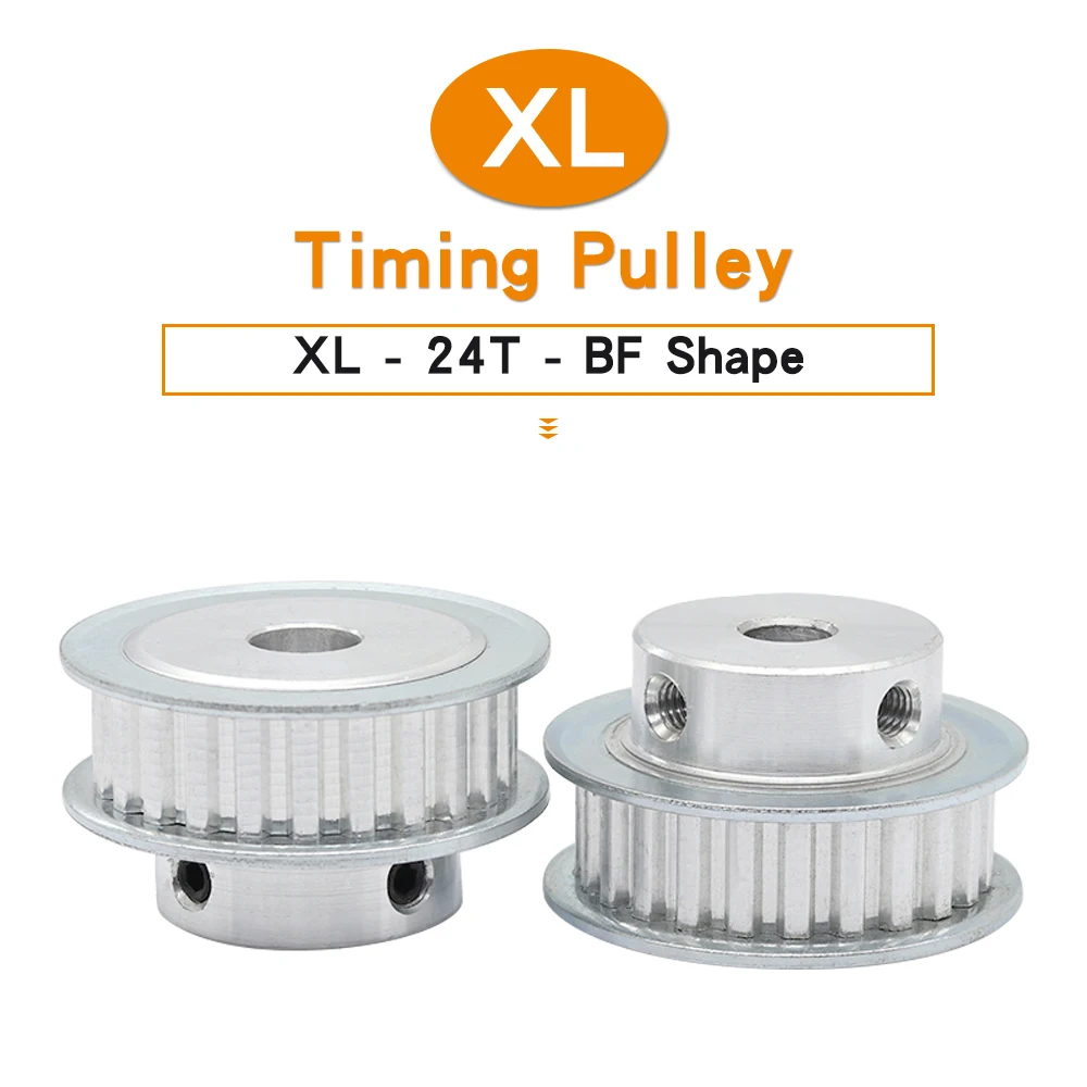 

Belt Pulley XL-24T Bore 6/6.35/8/10/12 mm Alloy Synchronous wheel Pitch 5.08 mm BF Shape Match With Width 10 mm XL Timing Belt