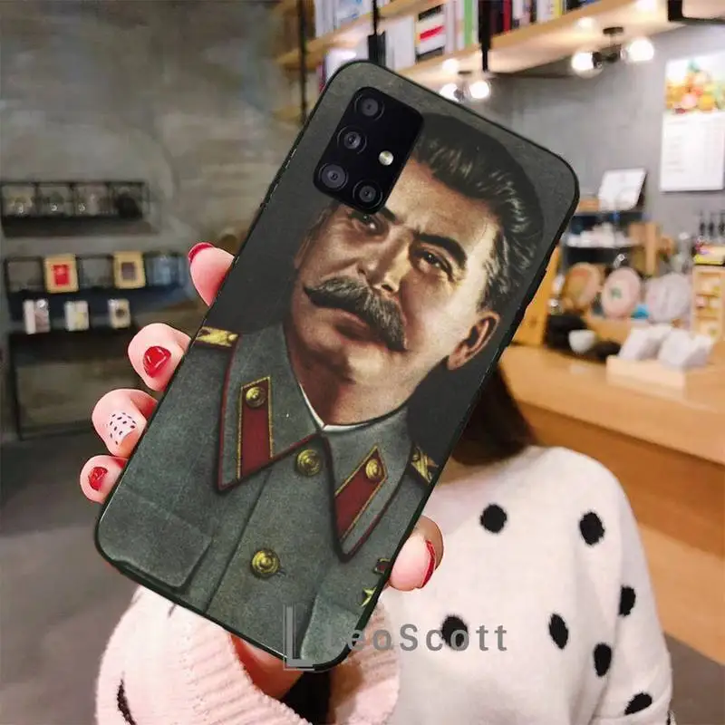

Russian Commander Stalin Phone Case For Samsung A32 A51 A52 A71 A50 A12 A21S S10 S20 S21 Plus Fe Ultra