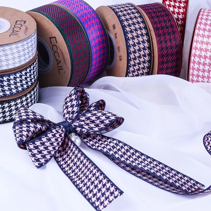 25mm Vintage DIY Bow Clothes Accessories Silk Ribbon Gift Wrap Grosgrain Satin Ribbons Flower Bouquet Packaging Supplies | Дом и сад