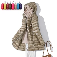 women winter ultra light down jacket women with hooded female big size coats new 7xl plus size long down jacket