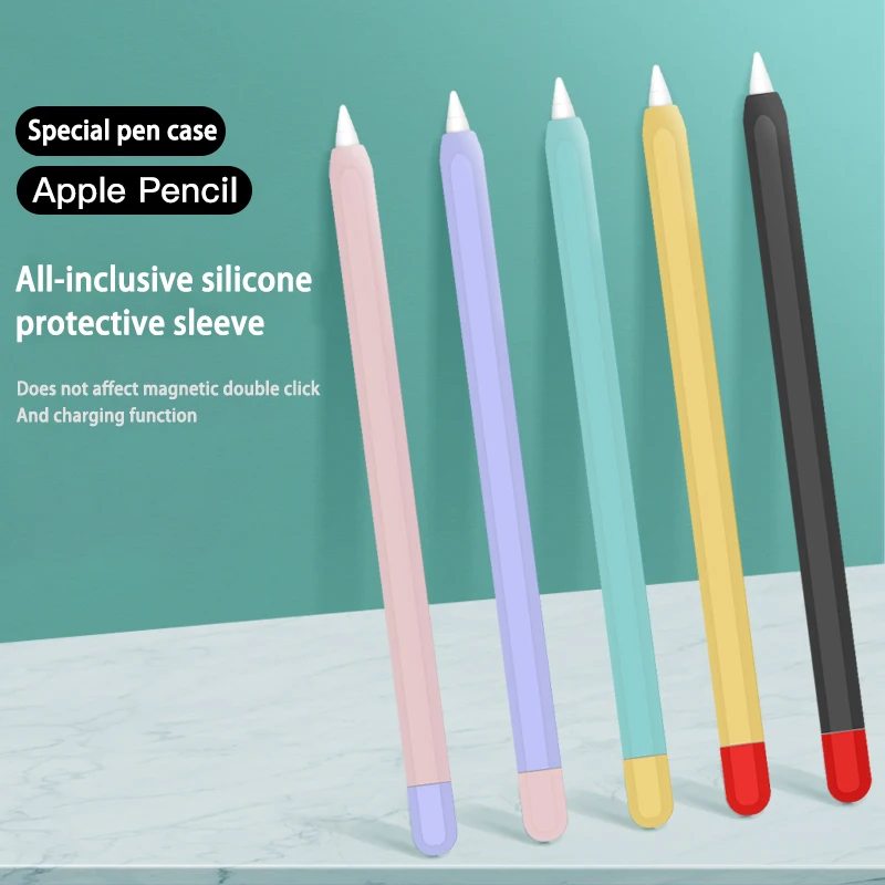 

Soft Silicone Apple Pencil Case For Apple Pencil 2nd Generation Pencil Skin iPad Pencil 1nd Cover iPad Pencil Accessories