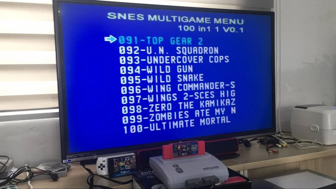 ТВ видео Игровая приставка для S-n-e-s 16 бит игры с 100 в 1 SNES картридж(можно использовать для экономии заряда аккумулятора
