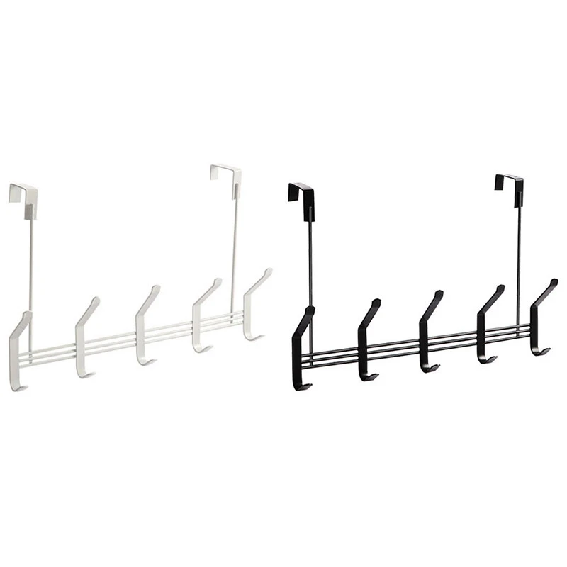 

Door Hanging Hook Punch Free Door Hanger Hats Tie Scarf Key Hook Iron Wall Hanger Clothes Coats Rack Towel Shelf