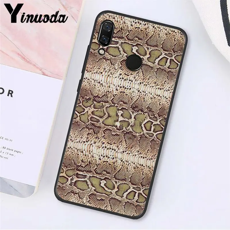 Yinuoda змеиная кожа чехол для телефона для Xiaomi Redmi8 4X 6A S2 Go Redmi 5 5Plus Note8 Note5 7 Note8Pro