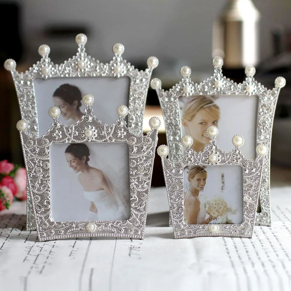 Держатель для фотографий дома украшения стен фоторамки детей блестящая корона