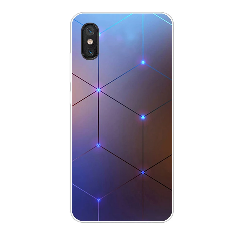 Небесно-голубой Для Xiaomi mi 8 Pro Чехол для телефона мягкий силиконовый принт задний Чехол бант для Xiaomi mi 8 Lite mi 8 SE mi 8 Pro mi 8 Lite чехол - Цвет: Небесно-голубой