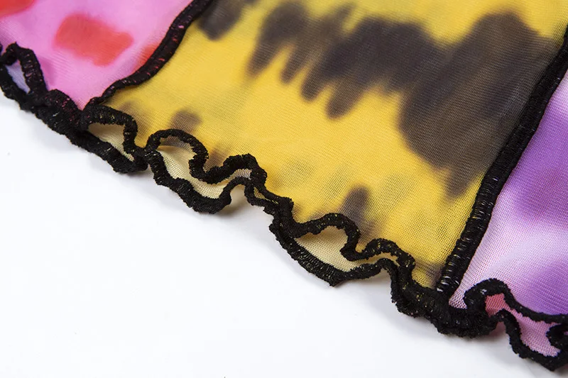 Винтажные Топы И Футболки сексуальная женская одежда цветная Лоскутная