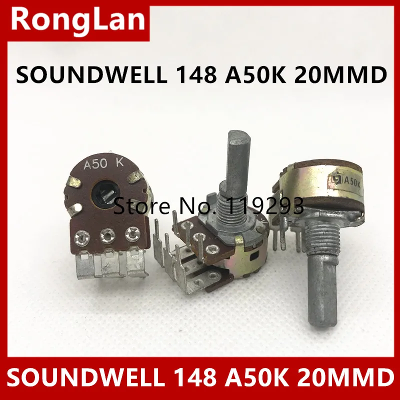 [Белла] SOUNDWELL 148 пар, связанных с A50K потенциометром проводки в изогнутой оси ноги 20 мм-10 шт./партия