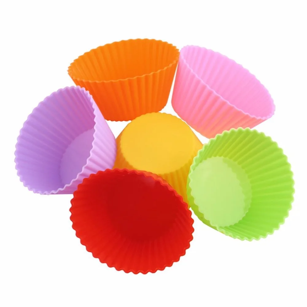 

12PCS Silicone Cake Molds Cups for Kitchen Baking Tool Chocolate Cup Forms Cupcakes and Muffin Bakeware Silicone Mold Cake