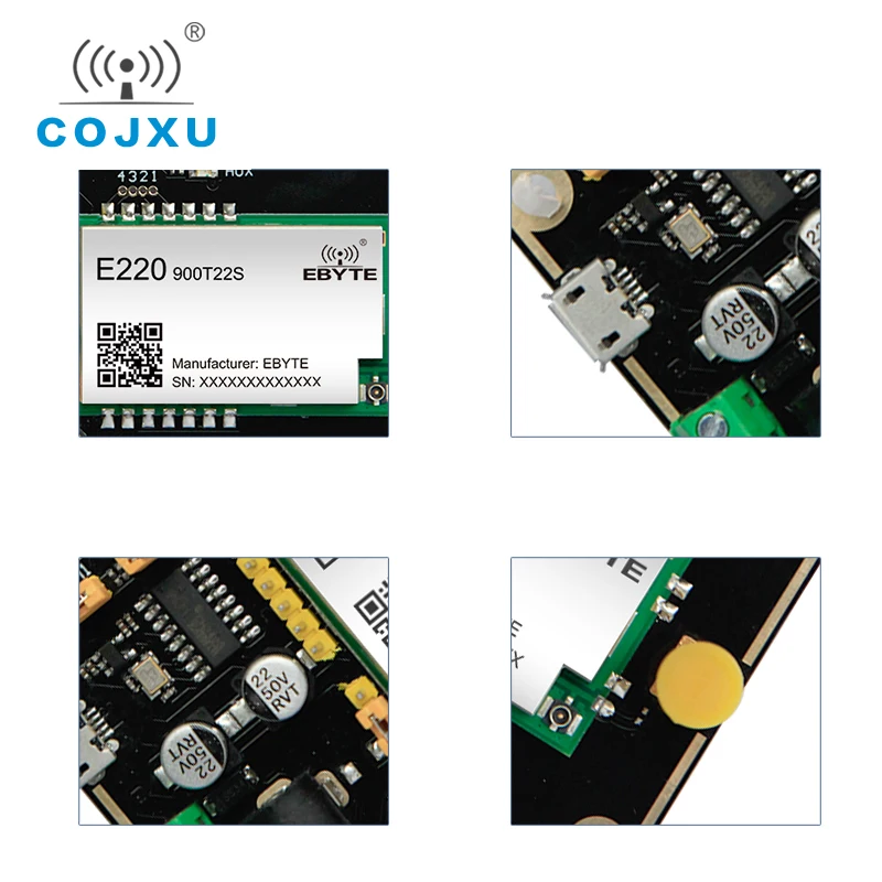 Test Board 22dBm 850~930MHz LLCC68 LoRa Module Test Kit USB Interface and Antenna UART Wireless Module E220-900TBL-01