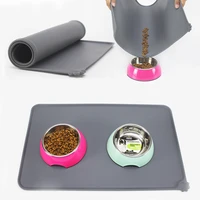 Pet Placemat For Pet Food Mat Dog and Cat Waterproof Feeding Mat Best Pet Bowl Pad Prevent Food and Water Overflow Silicone