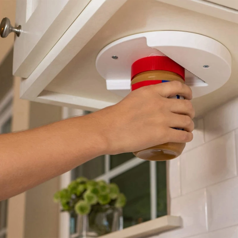 

FQYL Grip Jar Opener,Off Jar Opener Under Cabinet Jar Lid & Bottle Opener Multi Function Jar Opener, Suitable for Any Size