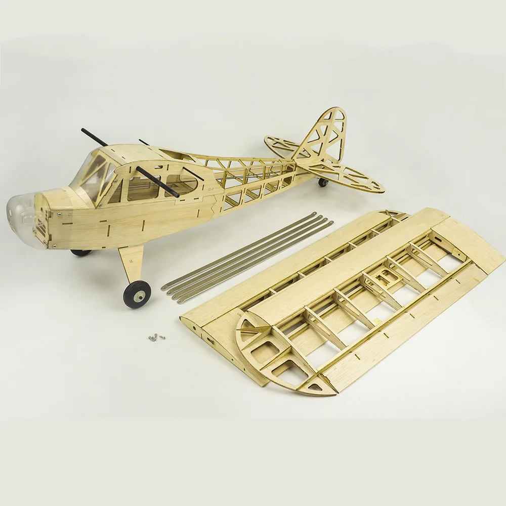 S2304 Balsa дерево RC самолет 1200 мм Электрический питание J3 CUB в разобранном виде RC самолет комплект/PNP версия DIY летающие модели игрушки для детей