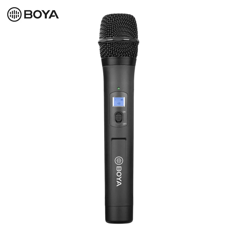 

BOYA BY-WHM8 Pro 48-канальный UHF беспроводной ручной микрофон Микрофон для интервью встречи аудио запись с BOYA BY-WM8 Pro
