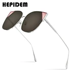 HEPIDEM кошачий глаз солнцезащитные очки для женщин 2020 роскошный брендовый дизайн модные высококачественные солнцезащитные очки из сплава мужские с зеркальными нейлоновыми линзами 5019