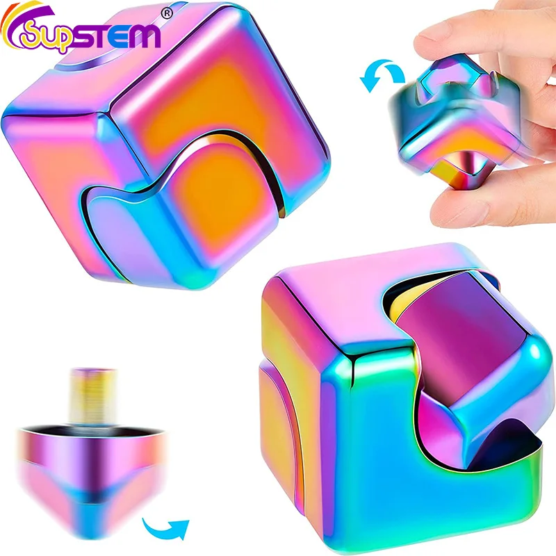 Colorful Spinning Fidget Spinner Toys Metal AntiStress Hand Spinner Toys Adult Children Stress Relief DeskTop Gyroscope Toy Gift