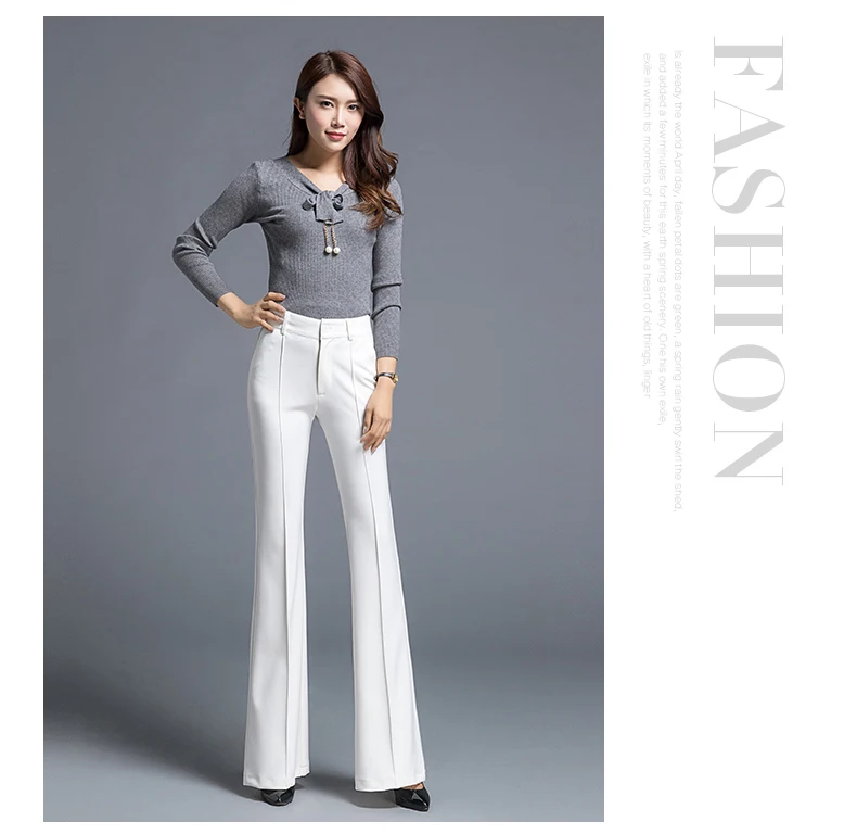 New Fashion Long Wide Leg Pants Women Solid Loose High Waist Maxi Pants Feminine Summer Casual Flare Pants Trousers AE898