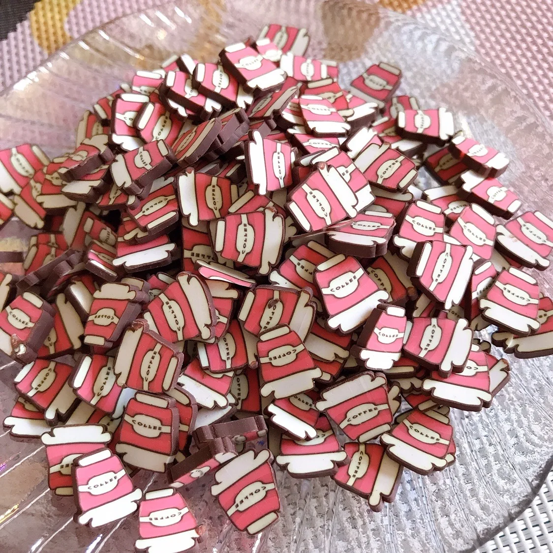 15 г милый медведь конфеты радужные солнцезащитные Ломтики Полимерная глина для