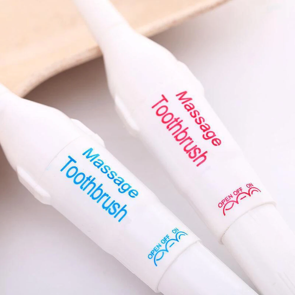 Детская электрическая зубная щетка с толстой ручкой Съемная сменная на