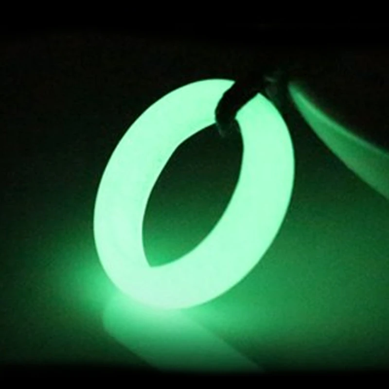 Green light Редкий 8 мм широкий натуральный флюорит светящийся камень светящийся в темноте кольцо ювелирные изделия - Цвет основного камня: Green light