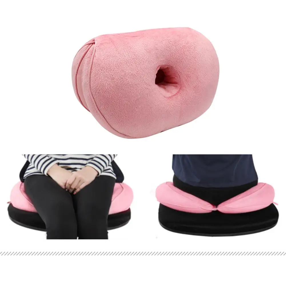 

Multifunctional Dual Comfort Seat Cushion Memory Foam Hip Lift Seat Cushion Car Office Plush Buttocks Cushion Household Supplies