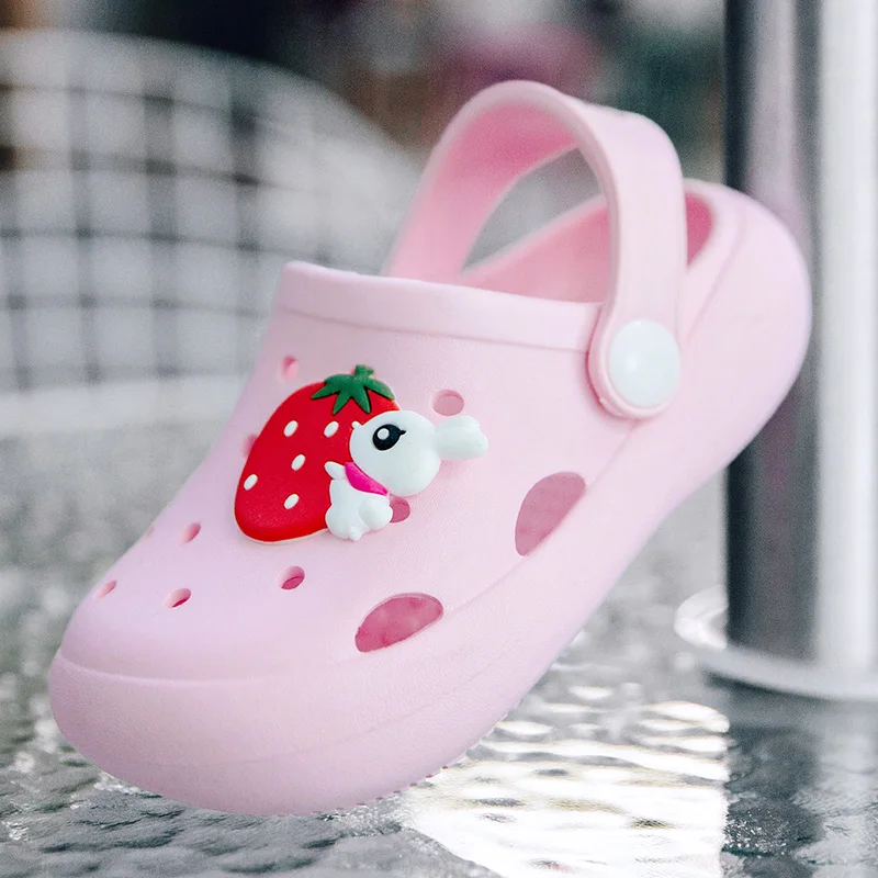 

EOSNYX Children Slippers Kids Clogs Home Shoes Outdoor Summer Slides Boys Girls Indoor Flats Non-slip Children Casual Footwear