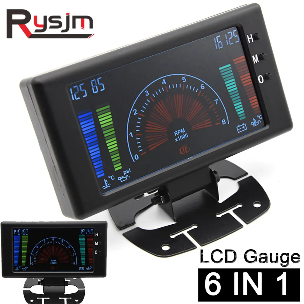 Многофункциональный автомобильный Вольт измеритель с ЖК дисплеем 5 дюймов 6 в