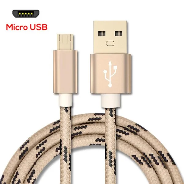 Gold 3 А Быстрая зарядка 1 м/2 м Micro USB кабель для Xiaomi Redmi Note 5 Pro 4 Реверсивный Micro USB зарядное устройство кабели данных для samsung Mobile - Цвет: Gold