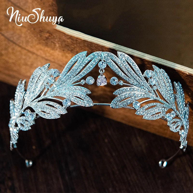 Женская корона для невесты NiuShuya, модная свадебная корона в форме капли воды, корона, корона, принцесса, аксессуары для волос